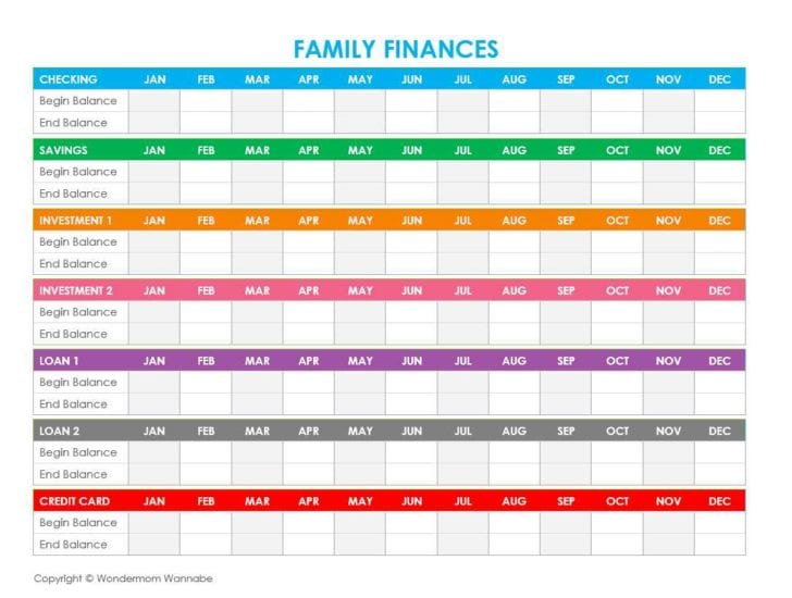 Family Budget Spreadsheet Excel Free