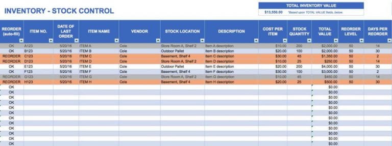 Free Bar Inventory Spreadsheet Excelxo Com   Free Bar Inventory Spreadsheet 768x287 