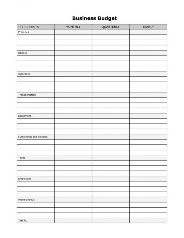 Free Blank Spreadsheet Template — 7880