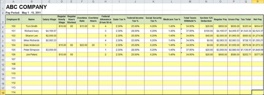 Free Excel Budget Spreadsheets Templates1