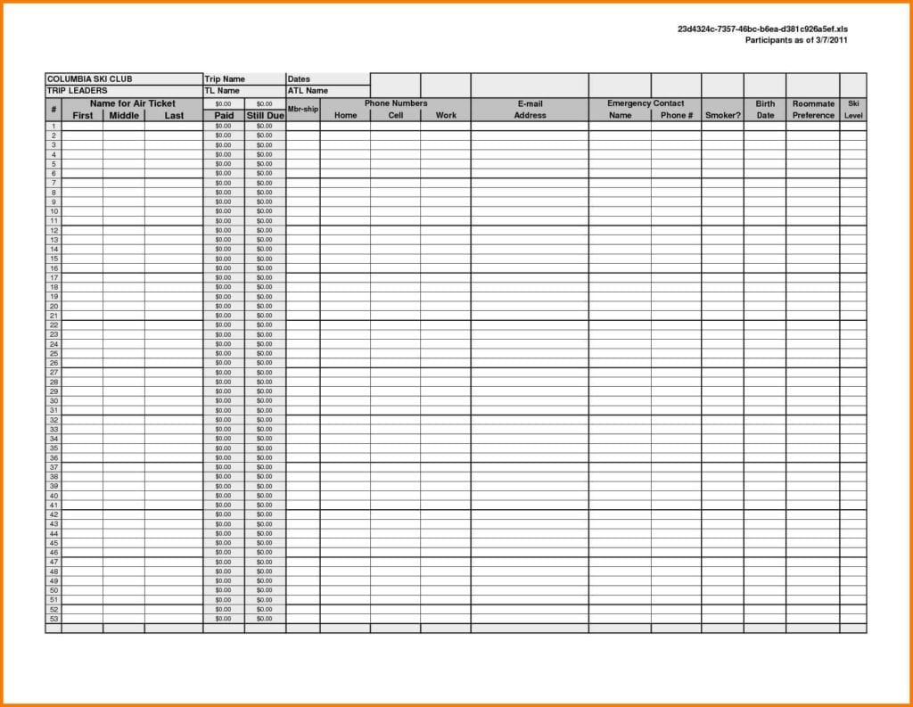 Free Excel Spreadsheet Templates Bookkeeping 1