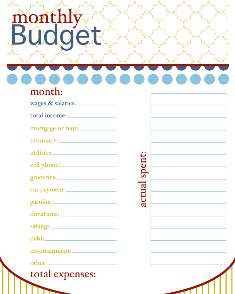 Free Monthly Budget Planner In Excel