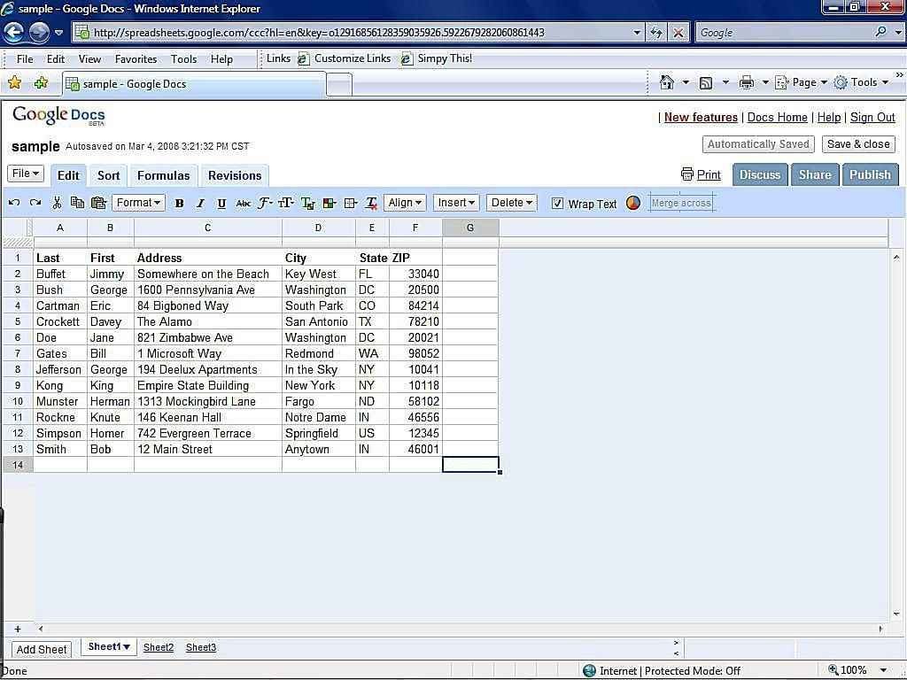free spreadsheet software windows 10