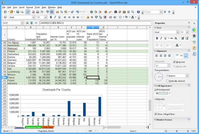 free spreadsheet software for windows —