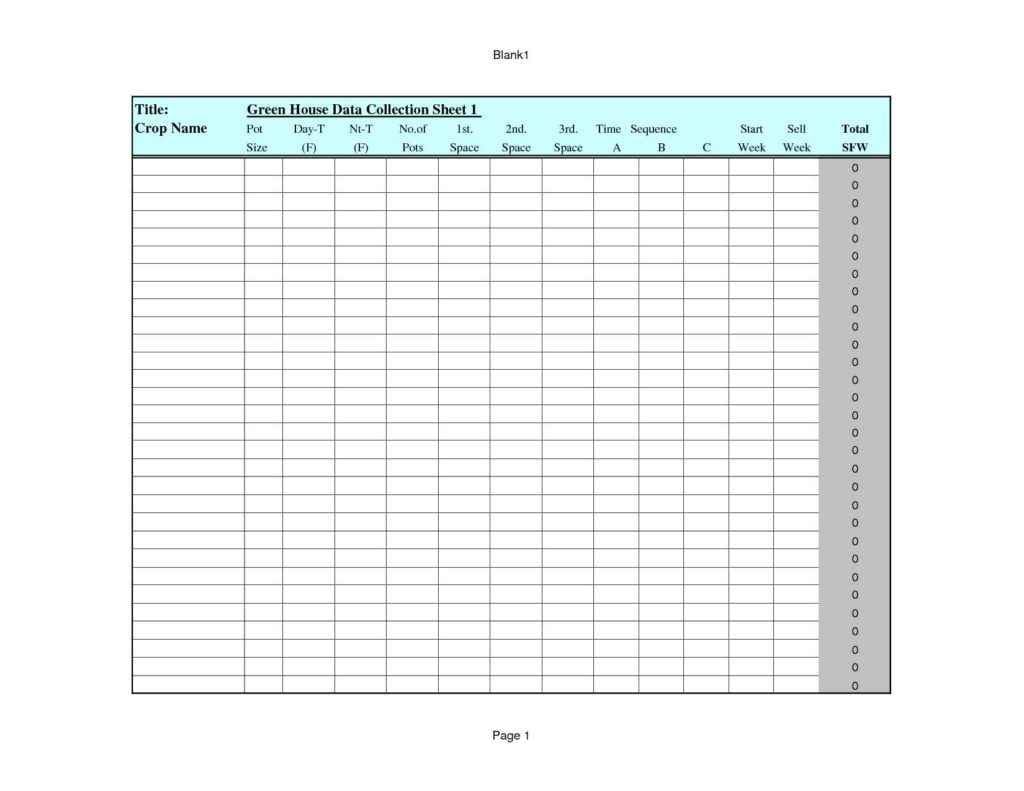 Free Spreadsheet Template