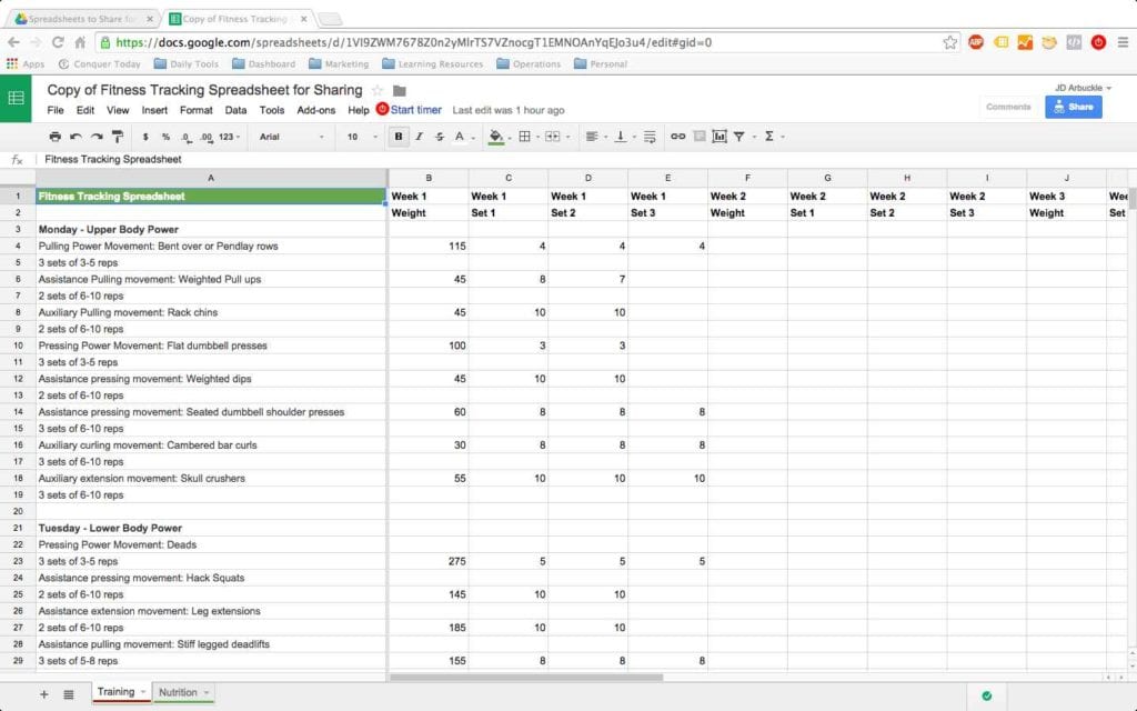 Google Docs And Spreadsheets