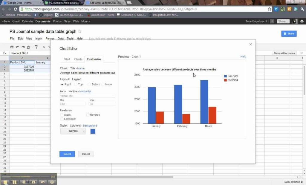 Google Spreadsheet Project Management 1