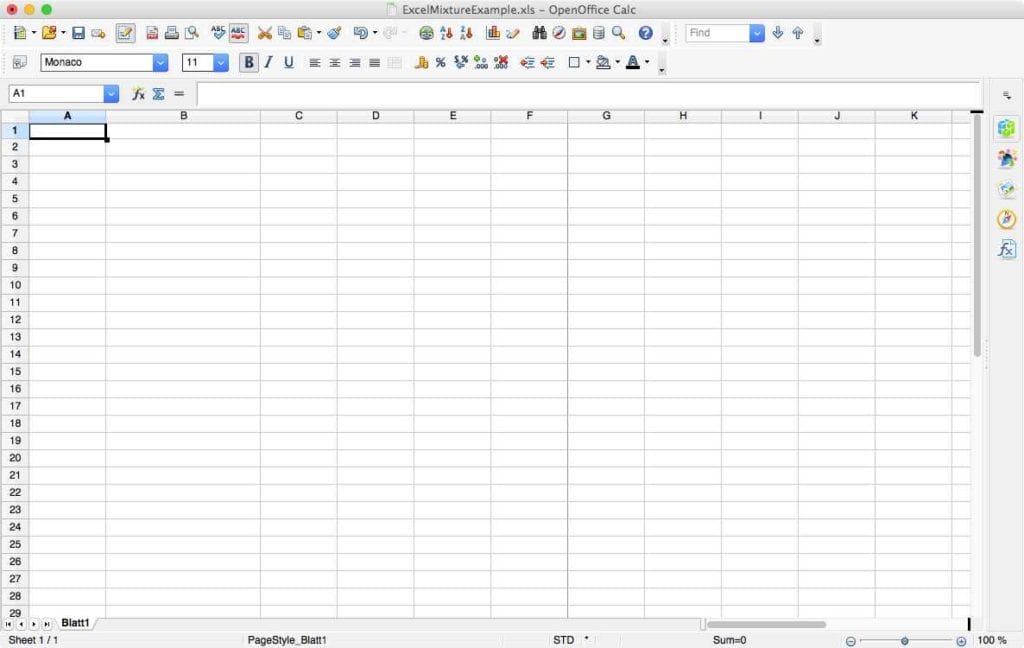 how to create drop down in openoffice excel