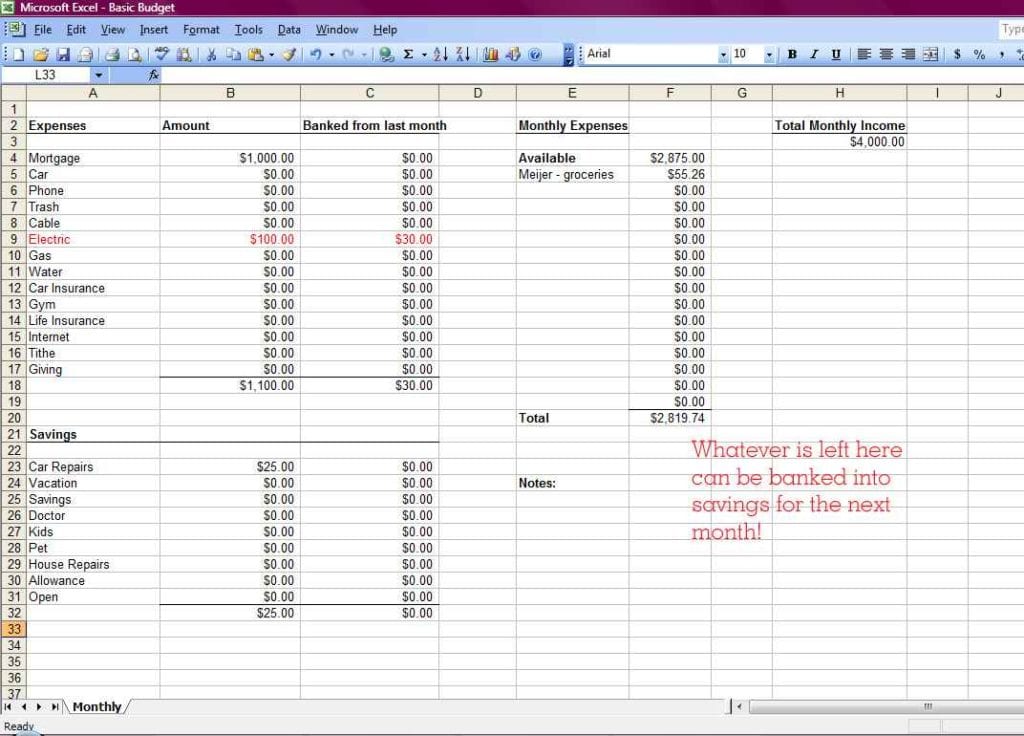 How To Create A Spreadsheet In Excel For Expenses