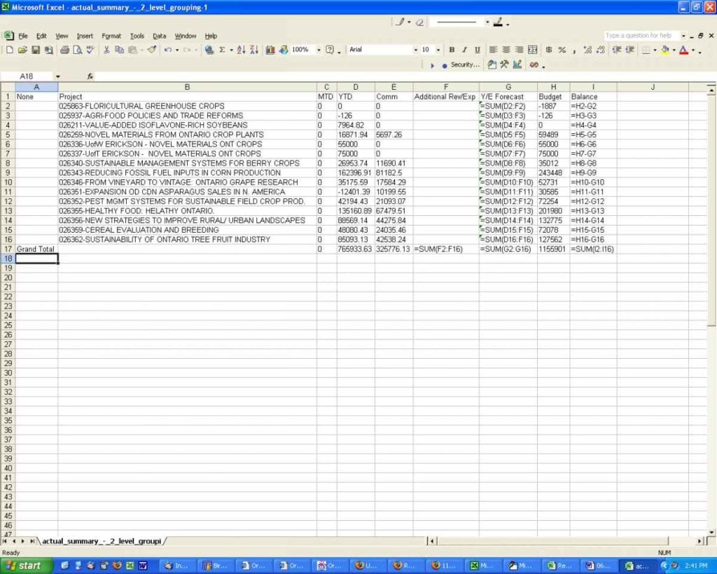 how do i set up an excel spreadsheet