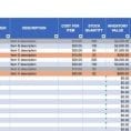 Inventory Management Spreadsheet Template