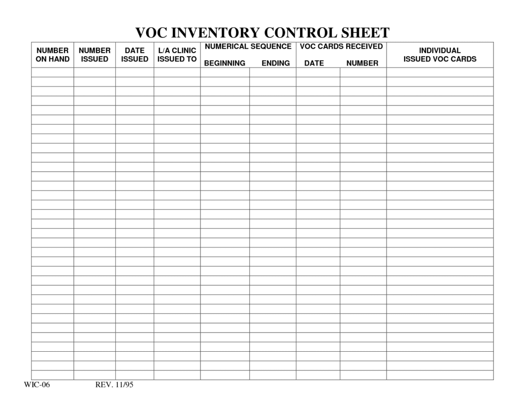 Inventory Spreadsheet Template Excel ~ Excel Templates 4124