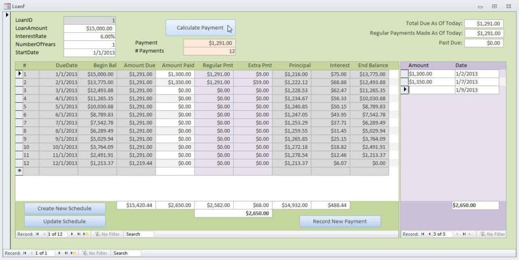 Loan Amortization Calculator By Payment Amount