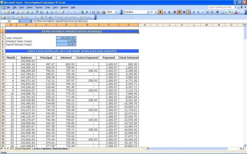 loan payment tracking spreadsheet excelxo com