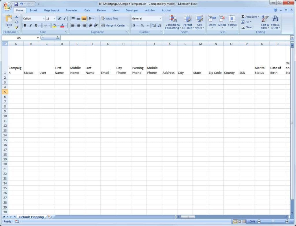 osx spreadsheet