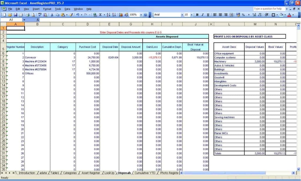 Microsoft Excel Accounting Spreadsheet Templates 2