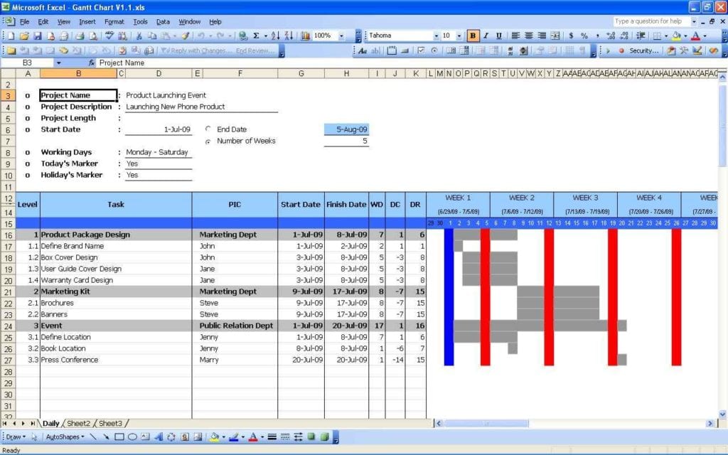 microsoft excel sample spreadsheets