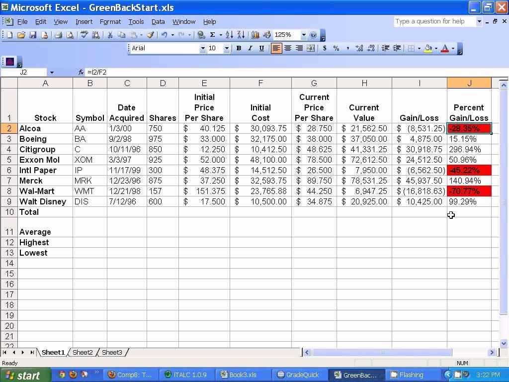Microsoft Excel Spreadsheet Training 3
