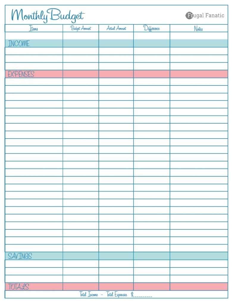 Monthly And Yearly Budget Spreadsheet Excel Template