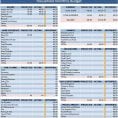 Monthly Bills Spreadsheet Template Excel 1
