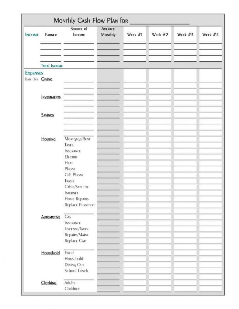 monthly budget spreadsheet template — excelxo.com