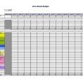 Monthly Budget Spreadsheet Template 1
