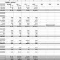 Monthly Budget Spreadsheet Template Excel 1