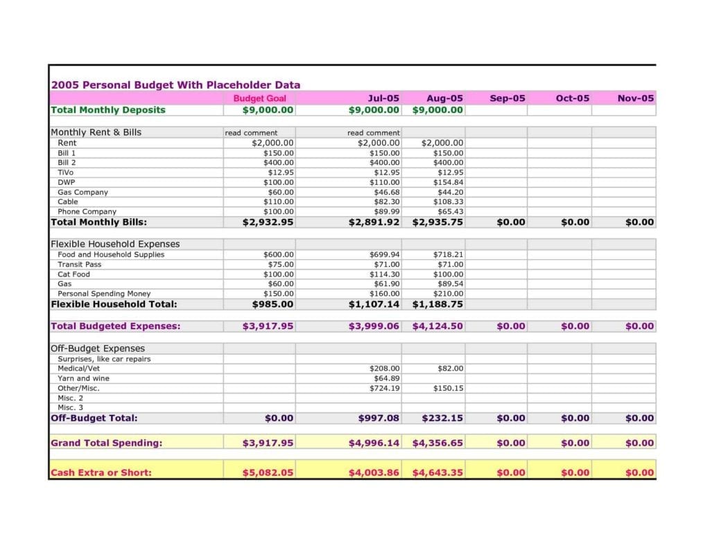 Monthly Expense Report Template Excel1
