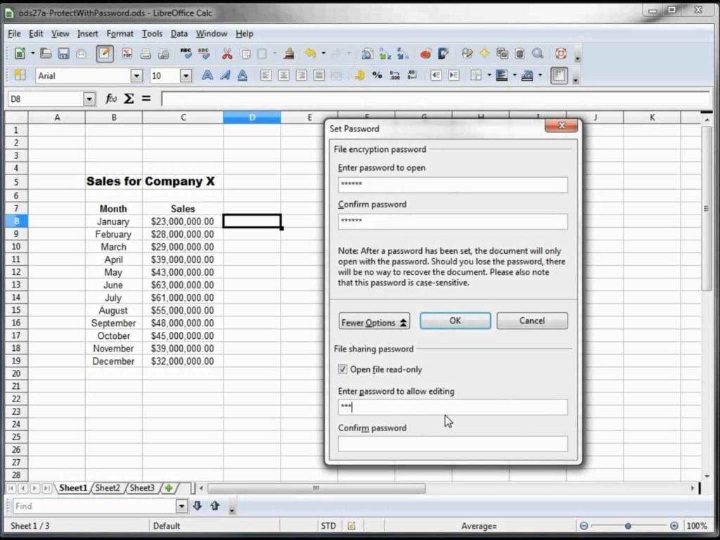 Password Spreadsheet 1 — 8695