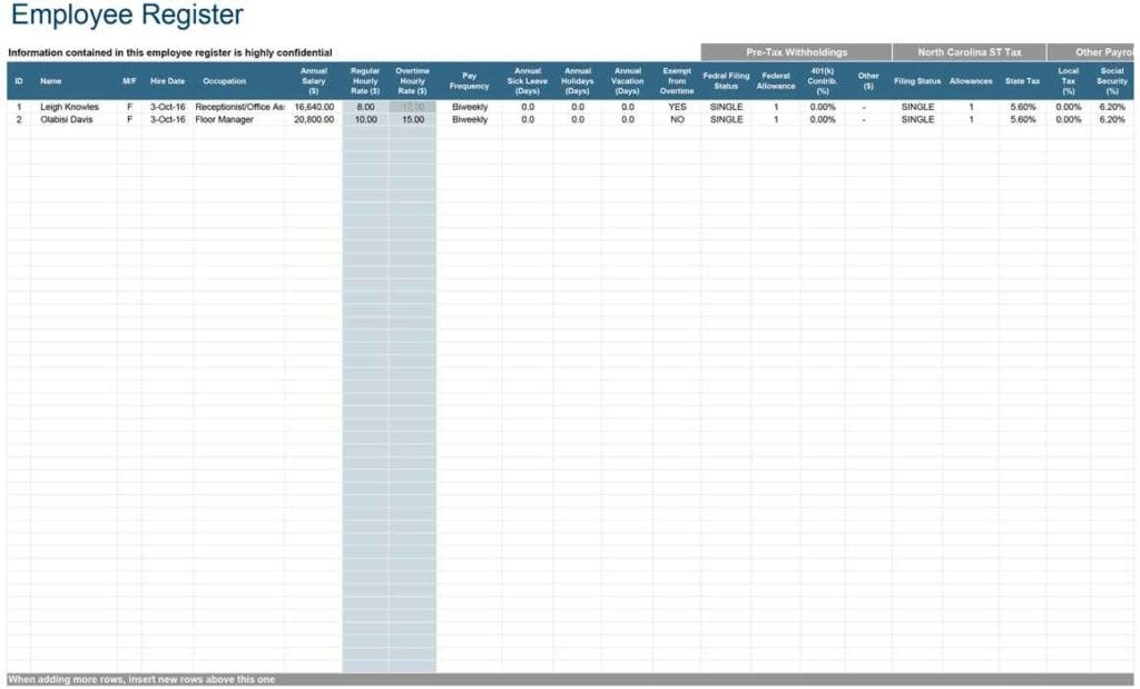 Payroll Calculator Excel Spreadsheet 1 —