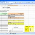 Personal Budget Spreadsheet In Excel 1