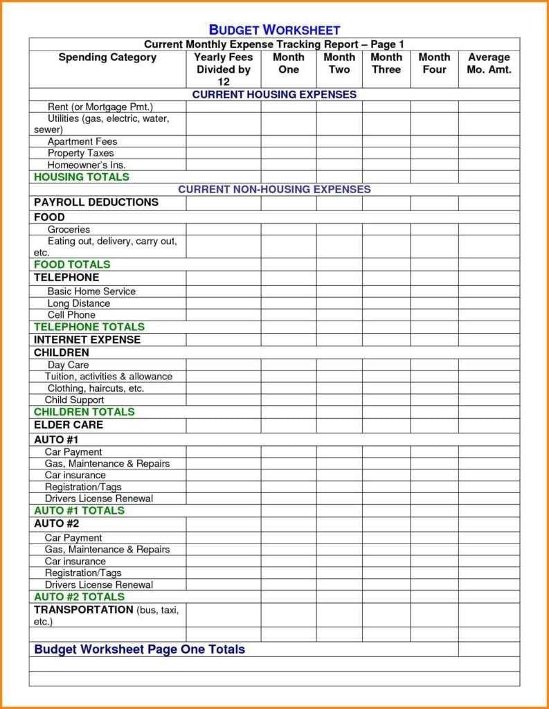 personal budget budget spreadsheet sample