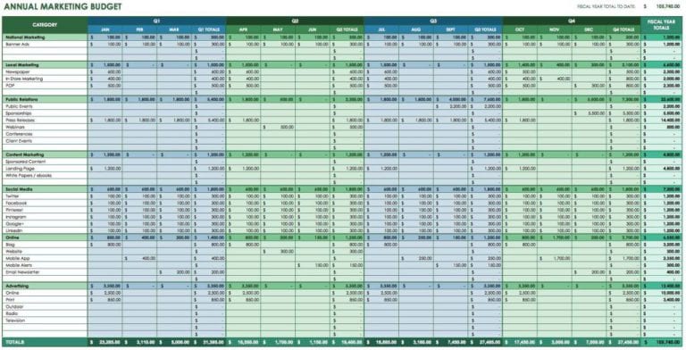 microsoft excel cost per month
