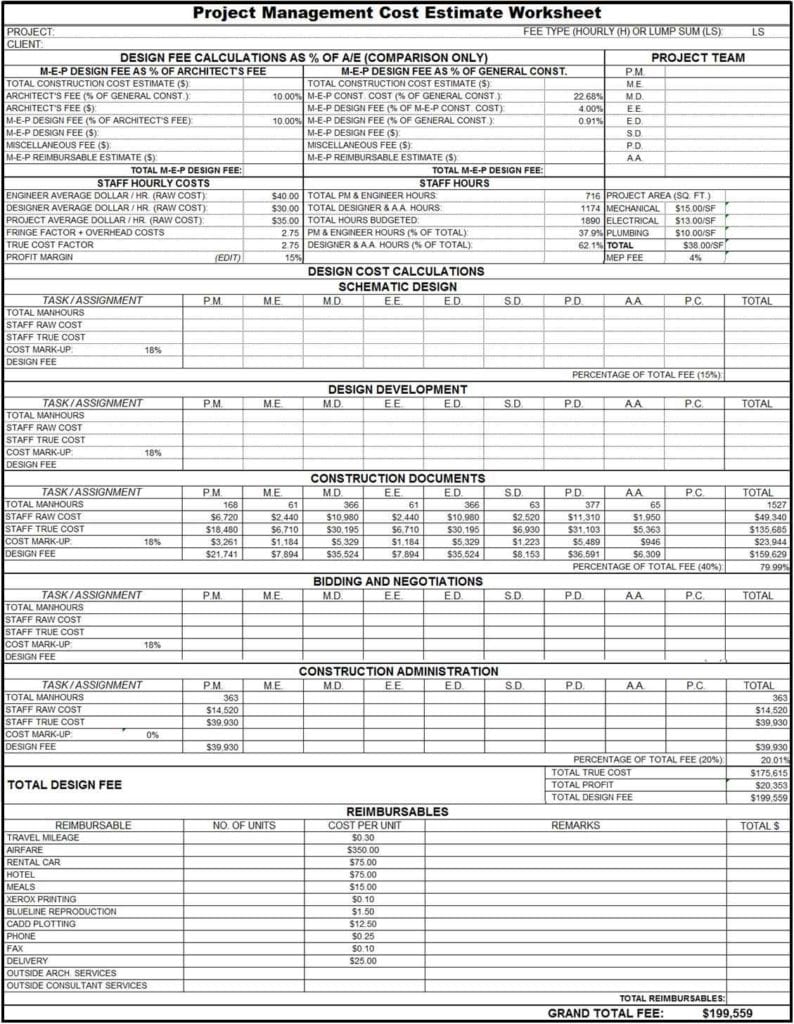 project management excel templates