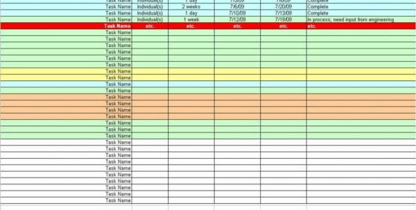 Project Management Spreadsheet Templates Project Management Spreadsheet ...