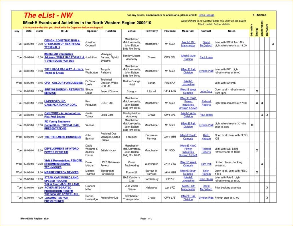 excel template for project management