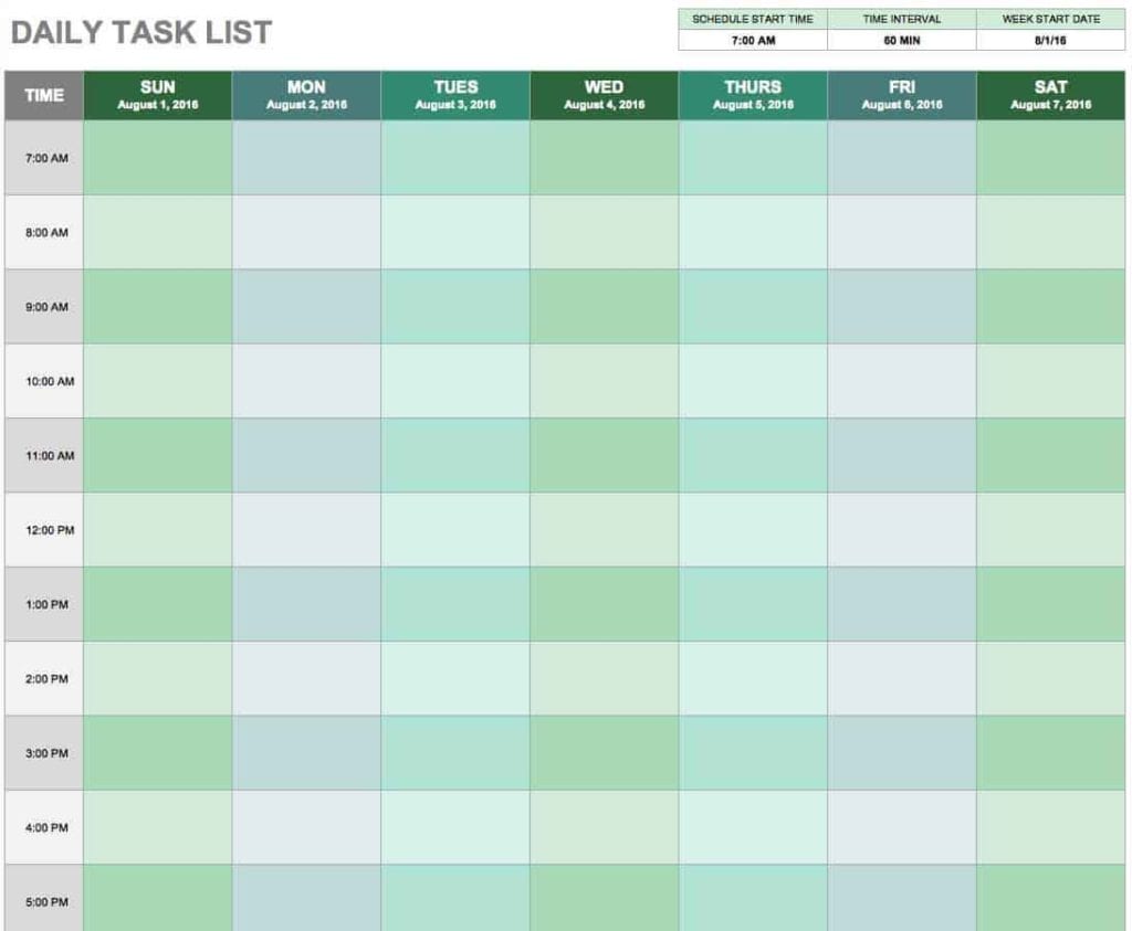 project manager template excel