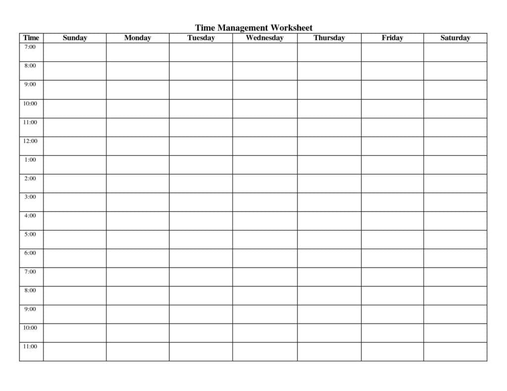 Project Time Management Template