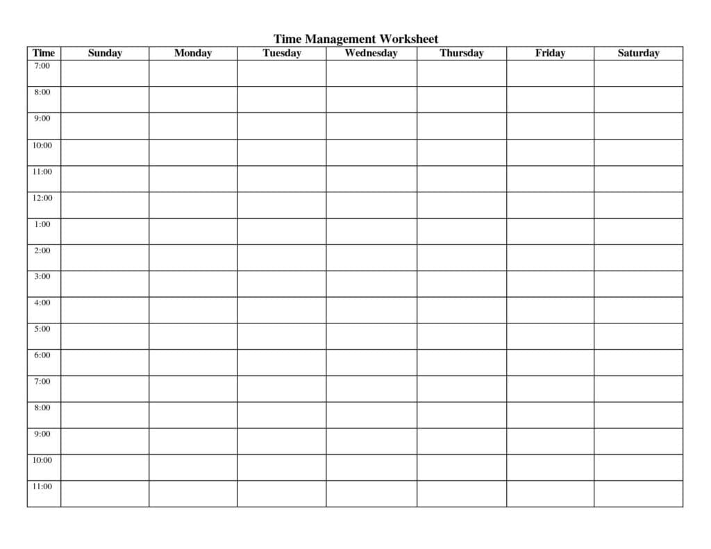 Project Time Management Template Excelxo