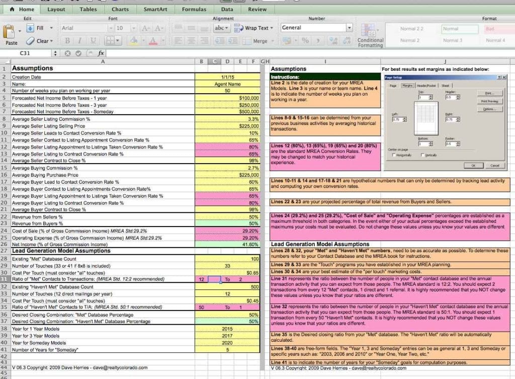 real estate investment evaluation spreadsheet —