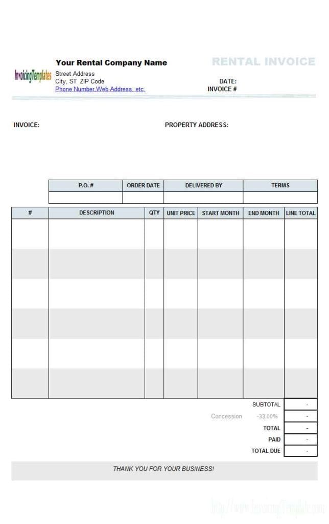 Rental Property Expenses Spreadsheet