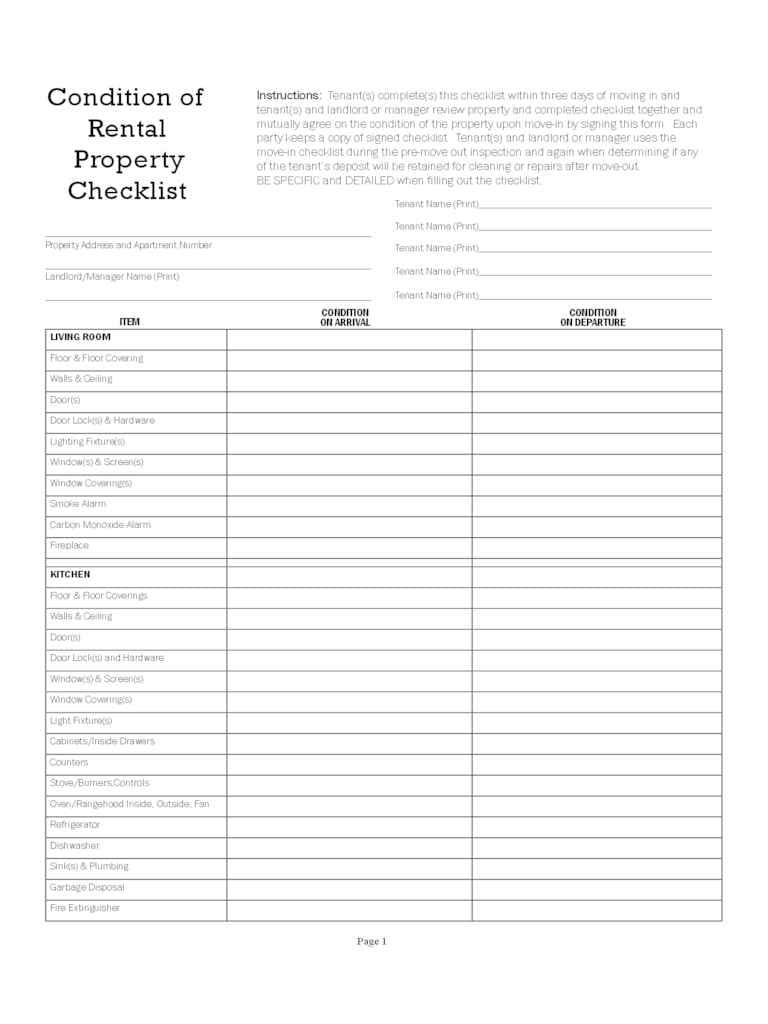 Rental Property Spreadsheet Template Free