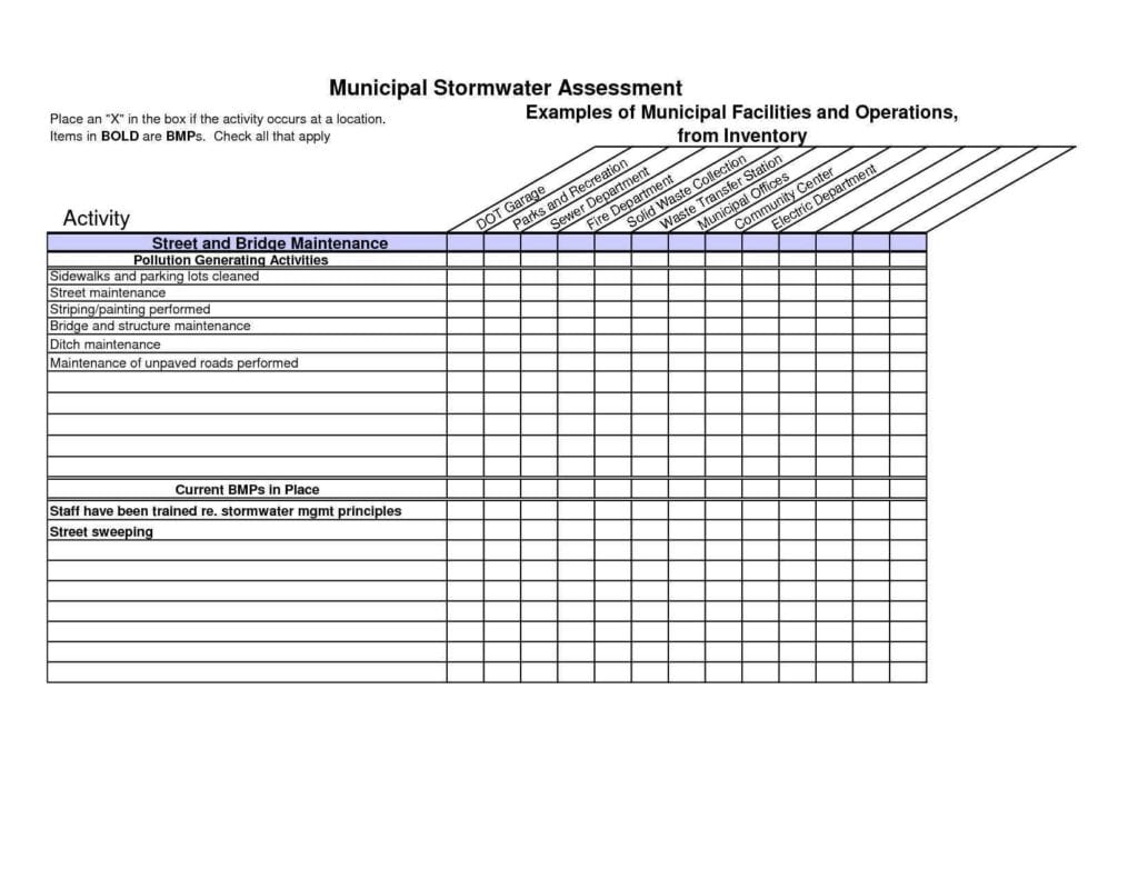 Restaurant Equipment Inventory Spreadsheet