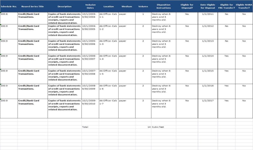 Sample Abc Data Sheet