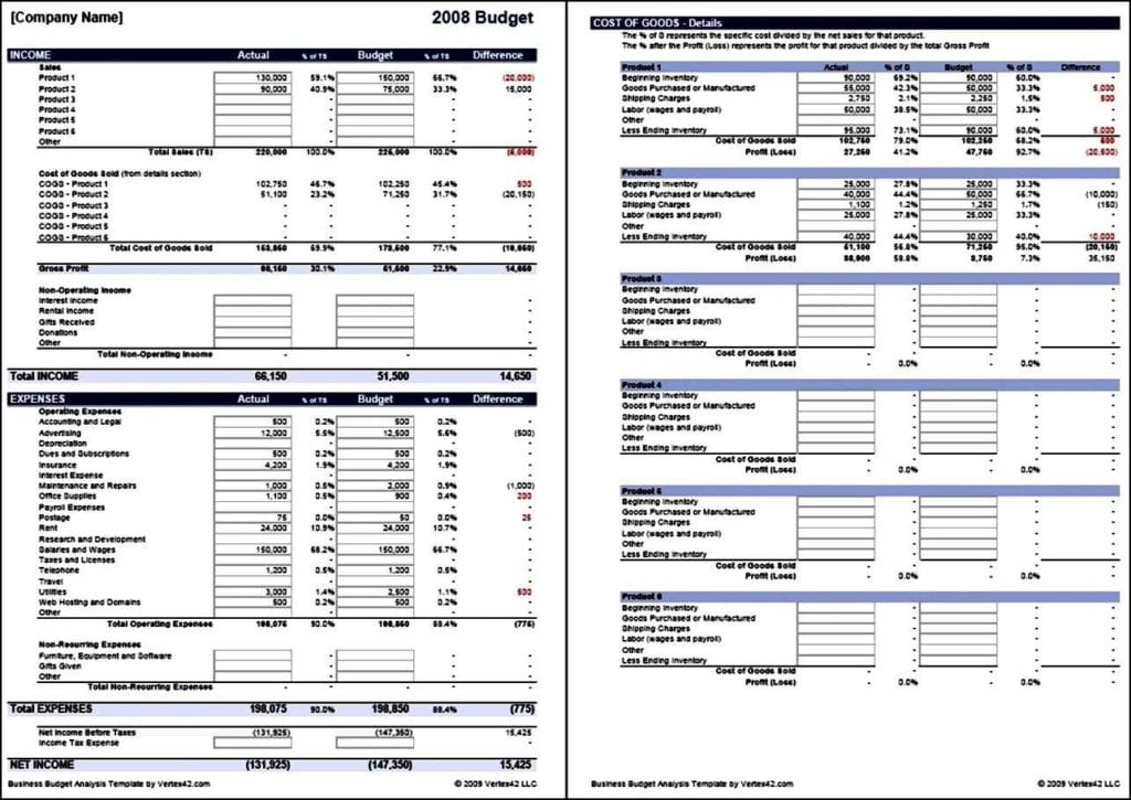 Sample Accounting Spreadsheet For Small Business 3 — 0342