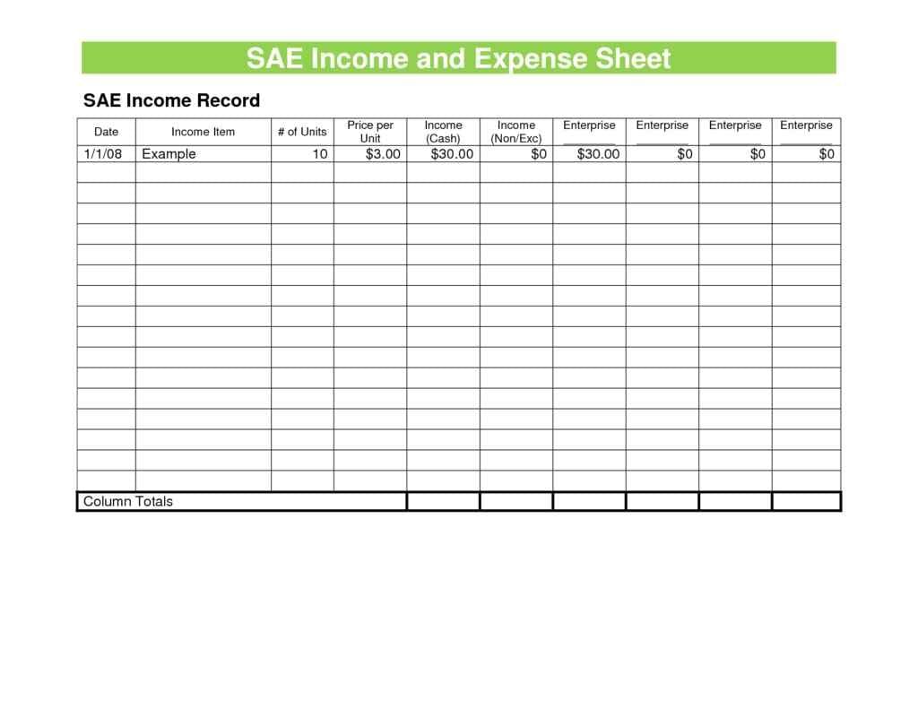 Sample Excel Budget Spreadsheet