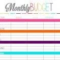 Sample Home Budget Sheet