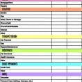Sample Home Budget Spreadsheet