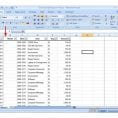 sample spreadsheet with data