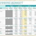 Sample Wedding Budget Spreadsheet 1